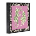 thumbnail image 2 of Stupell Industries Bohemian Purple & Green Twin Tigers Black Framed Giclee Art, 12 x 12, by Karolina Sato, 2 of 8