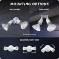 thumbnail image 3 of Globe Electric 240 W White Dusk to Dawn Security Flood Light, Bulbs Sold Separately, 3 of 9