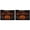 Black-2PCS, variant on Halloween Bunting Flag - Pleated Half Fan Style, 35.4*17.7in Orange Black 5 Stripes with 3 Grommets, Porch Garden Yard Outdoor Decor, Trick Or Treat Banner, Halloween Bunting for Outside Home Decor