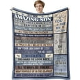 thumbnail image 1 of LHSHID Son Gifts from Mom Blanket Best Gifts for Grown Son Mom to Son Gifts To My Amazing Son Back to School/Birthday/Graduation Gift Ideas for Son from Dad Throw Blankets 30"x40", 1 of 8