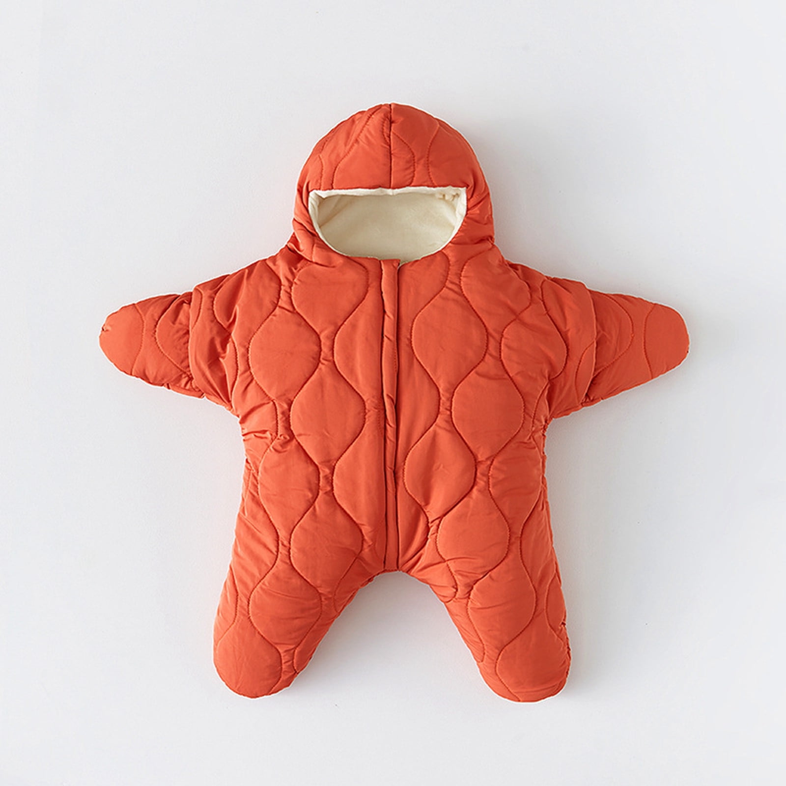 Kids Jacket,Cute Baby Snowsuit Winter Coat for Boys Girls Toddler One-Piece Outerwear Clothes for Snow & Ice,Girls Jacket,Orange,6-9 Months