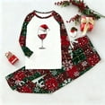thumbnail image 2 of Zwiiyzr Family Christmas Pajamas Matching Sets for Kids Boys Girls Christmas Lattice Print Long Sleeved Jumpsuit Family Parent-Child Wear Kid Red-Kids, 2 of 5