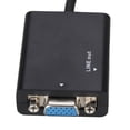 thumbnail image 1 of To VGA Cable, Lightweight 3.5mm Audio Cable Portable  Adopter Converter USB 1080P  for Daily Life, 1 of 8