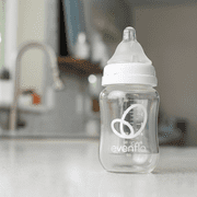 Evenflo Balance + Wide Neck Glass Bottles, 6 Fl oz, 3 Pack