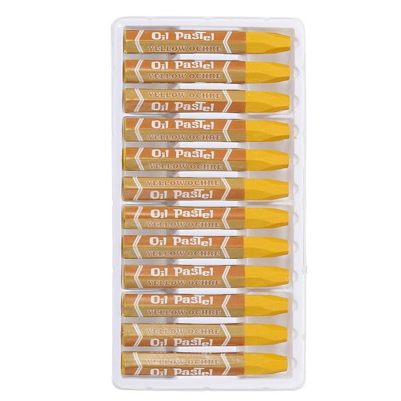 Dark Yellow Oil Pastels, 24Pcs Soft Oil Crayons Vibrant and Creamy Pastels Stick Art Supplies for Art Painting Drawing Blending Graffiti for Artists Beginners