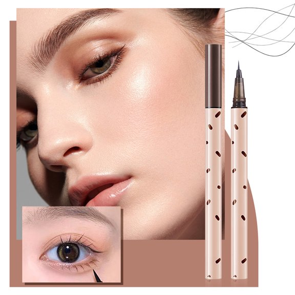 Outline As You Like Lower Eyelash Pencil Is Not Easy To Smudging Ultra Fine Waterproof Long Lasting Brown Liquid Eyeliner 1ml