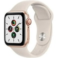 thumbnail image 1 of Pre-Owned Restored Apple Watch SE (2nd Gen) [GPS + Cellular] Smartwatch with 40mm Starlight Aluminum Case with Starlight Sport Band - M/L. Fitness & Sleep Tracker, Crash Detection, Heart Rate Monitor, 1 of 3