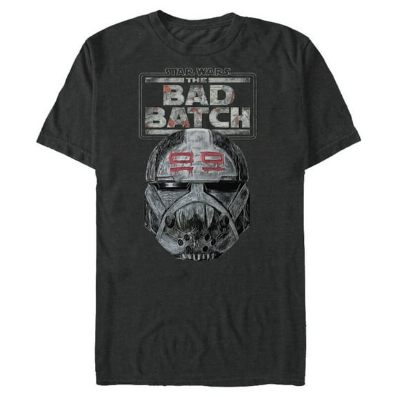 Star Wars The Bad Batch Wrecker Helmet Sketch Standard - Short Sleeve Blended T-Shirt for Adults – Customized-Dark Heather