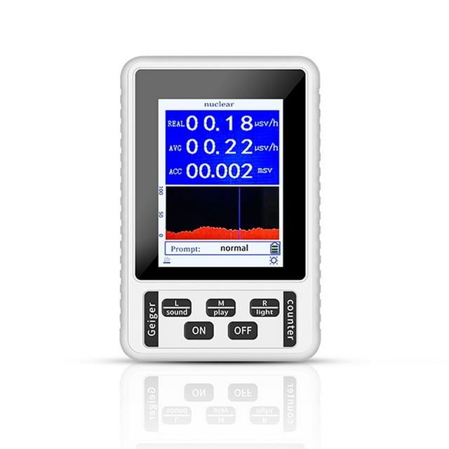 Amdohai Portable Nuclear Radiation Detector Handheld Personals Geiger Counter X-rays γ-rays β-rays Detecting Tool Real-time Mean