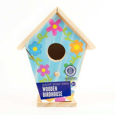 Go Create Paint Your Own Mini Traditional Birdhouse Walmart Com