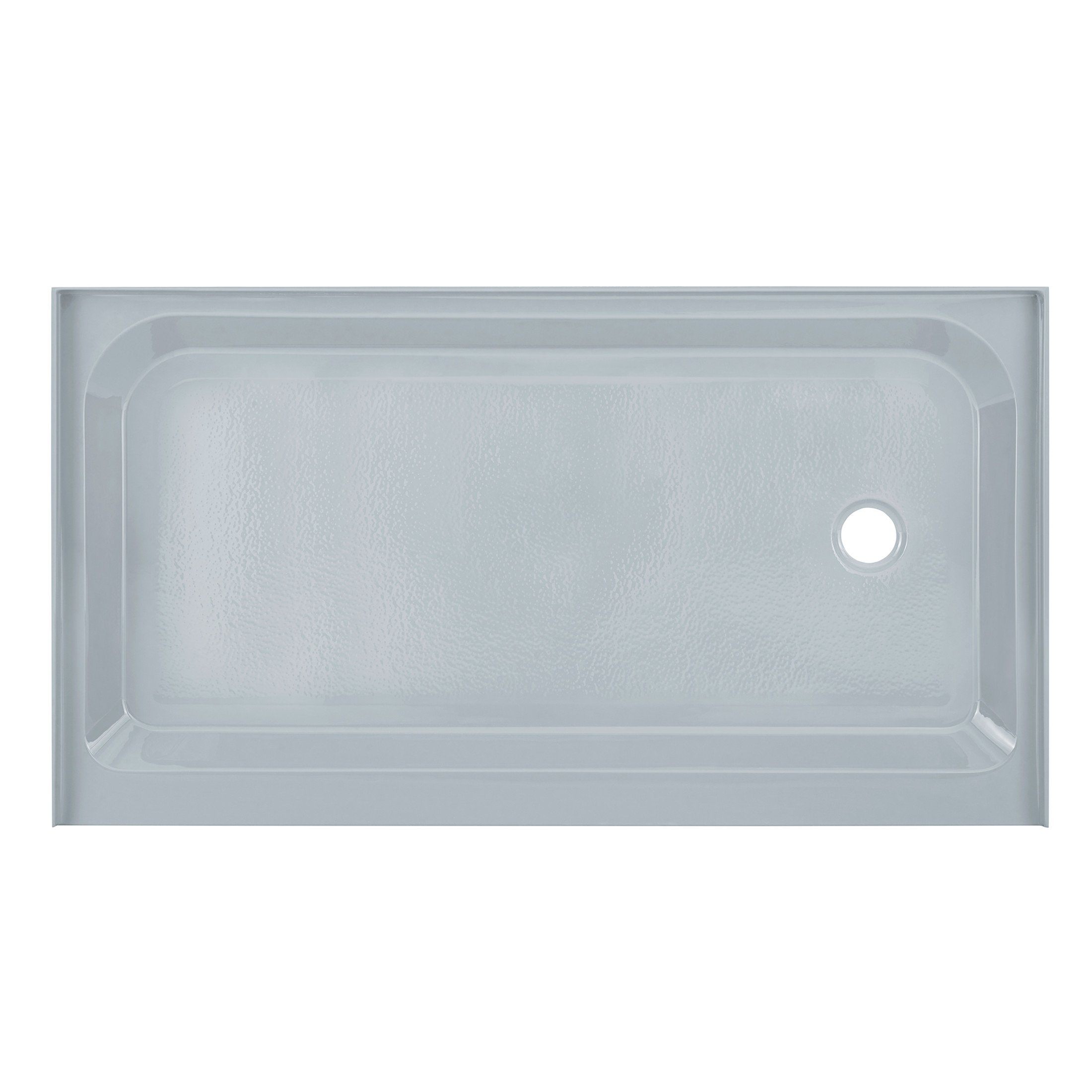 Voltaire 60" x 36" Single-Threshold, Right-Hand Drain, Shower Base in Gray