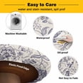 thumbnail image 3 of Elastic Fitted Round Tablecloth, Vintage Spring Floral Waterproof Stretch Table Cover for 55"-60" Tables, Farmhouse Botanical Washable Outdoor Tablecloths for Patio, Picnic, Camping, 3 of 9