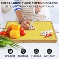 thumbnail image 6 of Bamboo Cutting Board Set with 6 Color-Coded Flexible Chopping Mats,BPA Free, Durable & Multi-Purpose for Kitchen Prep, Ideal Charcuterie & Chopping for Meat, Vegetables and Fruits Ideal Kitchen Gifts, 6 of 8