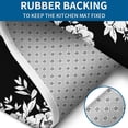 thumbnail image 4 of Pioneer Flower Floral Print Pattern Bathroom Rugs Sets 3 Piece,Toilet Cover Set,Absorbent Non Slip Bathroom Mats Sets with U-Shaped Contour Rug Toilet Rug Set, 4 of 5