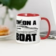 thumbnail image 4 of CafePress - I'm On A Boat - 11 oz Ceramic Mug - Novelty Coffee Tea Cup, 4 of 6