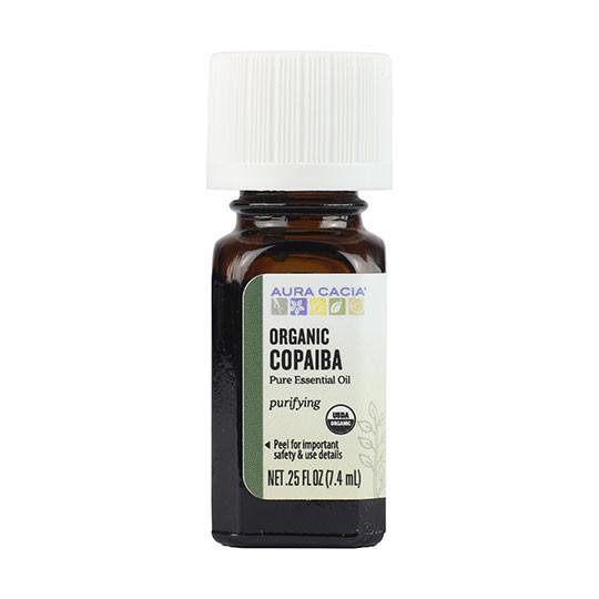 Aura Cacia Organic Copaiba Essential Oil 0.25 fl oz 190863 OC