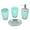 Green, variant on GROFRY 4Pcs/Set Mouthwash Cup Bathroom Kit Toothbrush Cup with Toothpaste Position Lotion Bottle Soap Box Sink Accessory Set