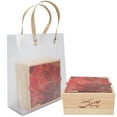 thumbnail image 2 of Juego de 2 cajas de regalo de madera para bodas, de PVC, exquisitas bolsas para dulces, accesorio para fiestas de cumpleaños, n.° 3, 2 of 14
