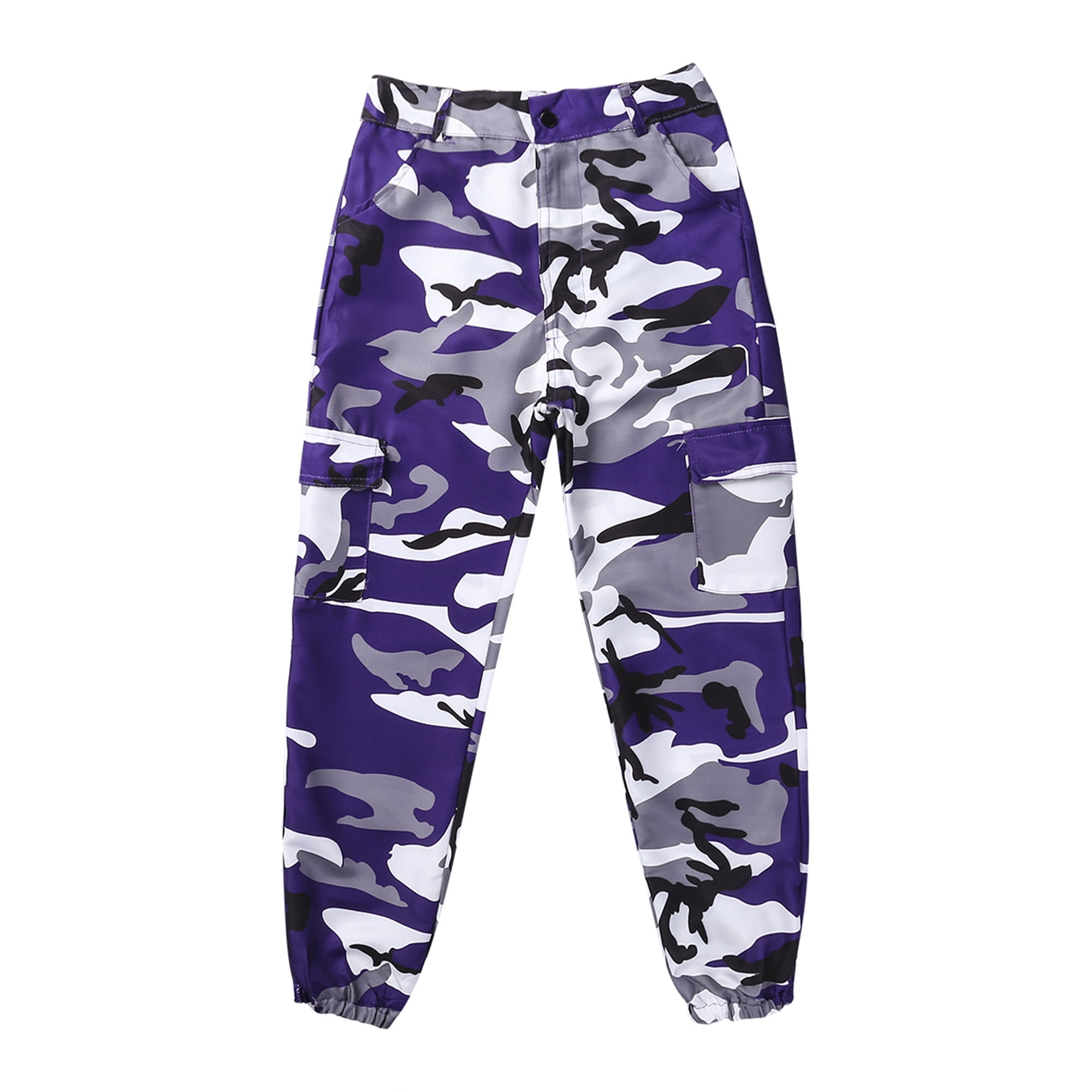 purple camo trousers
