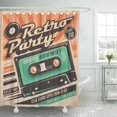 thumbnail image 1 of ABPHQTO Tape Retro Party Disco Music Event at Night Club Cortina de ducha 160x180 cm, 1 of 1