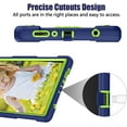 thumbnail image 5 of Case for Samsung Galaxy Tab A9 8.7 Inch 2023 Model,for Samsung Tablet A9 8.7" Shockproof Case with Shoulder Strap Stand Kids Friendly for Samsung Tab A9 2023 SM-X110 SM-X115 - 2*Navy Green, 5 of 7
