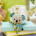 thumbnail image 3 of Naierhg Rhinestone Inlaid Koala Pendant Keychain Car Key Ring Holder Bag Charm, 3 of 7