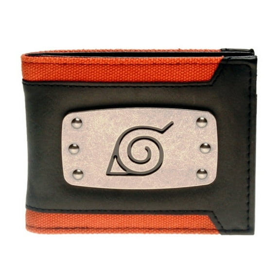Naruto Series Leaf Logo Badge Bi-Fold Wallet