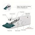 thumbnail image 3 of yeacher Portable Handheld Sewing Machine - Mini Cordless Electric Sewing Kit with 2 Spools, Needle, Threader, Winding Rod & USB Cable, White, 3 of 6