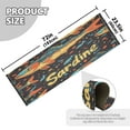 thumbnail image 5 of Yayeee Runner Rug for Bedroom 2'x6' Machine Washable Hallway Non Slip Mat, Black Sardines Pattern, 5 of 8
