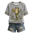 thumbnail image 2 of WGRFFH Women's I Could Be Meaner But Jesus Said No Funny Christian Frog T-Shirt Classic Christian Shirts,Religious Humor Top,Cute Frog Garden Graphic T-Shirt for Summer,Cottage Core Grey S, 2 of 3