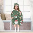 thumbnail image 7 of FORMRS Wearable Blanket Hoodie with Sleeves for Kids Cozy Flannel Sweatshirt, Christmas Santa, 7 of 7