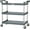 Gray 40.4''L x 19.7''W x 38.6''H, variant on TUFFIOM 3-Tier Plastic Service Utility Cart with Wheels, Heavy Duty 390lbs Capacity,  Rolling Ideal for Restaurant, Foodservice, Office, Warehouse, Black 34.8''L x 17.4''W x 38.6''H