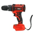 thumbnail image 3 of Toolsmaster 18V Electric Battery Powered Screwdriver Brushless Cordless Impact Drill/Driver Hammer Set, Red, 3 of 12