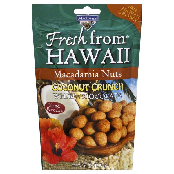 MacFarms Fresh from Hawaii Coconut Crunch Macadamia Nuts, 6 Oz