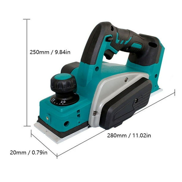 Arealer 21V 15000r min Cordless Electric Planer with 2mm Cutting
