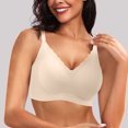 thumbnail image 2 of Sujetador sin aros y sin costuras con relleno y escote festoneado para mujer: bralette suave y cómodo sin aros, cobertura total, informal y sexy, 2 of 6