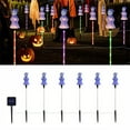thumbnail image 1 of Luces solares de plástico con estaca para el suelo, decoraciones navideñas, luces solares con estaca para el suelo, luces decorativas LED de Halloween, calabazas, brujas, festivales fantasma, ambiente, 1 of 6