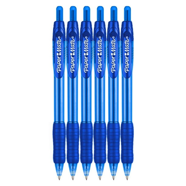 Bolígrafo Paper Mate Profile retráctil 1,4 mm azul 6