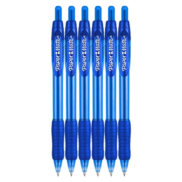 Bolígrafo Paper Mate Profile retráctil 1,4 mm azul 6