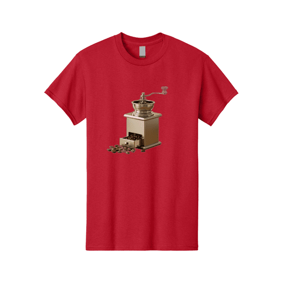 Coffee-Grinder-2 Mens Graphic Tee, 100% Cotton, Casual Summer Wear