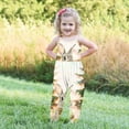 thumbnail image 6 of ITSAME Easter Toddler Girls Jumpsuit, Sleeveless Spaghetti Strap Cute Bunny Print Holiday Fashion Romper Beige 4T, 6 of 7