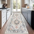 thumbnail image 2 of Vintage Area Rug x Washable Living Room Rug Indoor Print Accent Rugs for Bedroom Distressed Thin Throw Rugs Carpet for Living Room Kitchen Entryway, 2 of 7