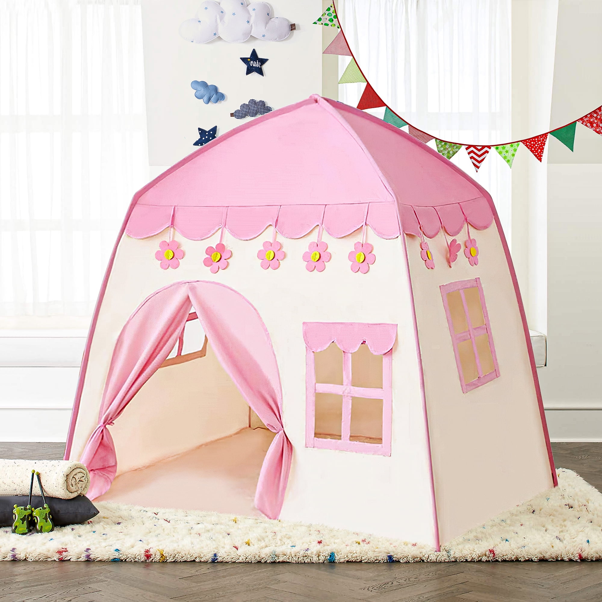 Kadyn Pink Play Tent for Children Boys Girls, Kids Play Tent with Carry Bag, Toddler Tent Kadyn Pink Play Tent for Children Boys Girls, Kids Play Tent with Carry Bag, Toddler Tent