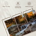 thumbnail image 6 of Elephant Stock Mt. Washington Indian Summer Wall Art - Horizontal Multi Panel Canvas - 3 Pieceliving Room Wall Decor - Photography Nature Multi Panel - Brown And Orange Decor - 38" x 24", 6 of 8