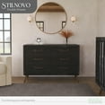 thumbnail image 2 of Evolur Stilnovo Mid Century Double Dresser In Onyx Black, 2 of 6