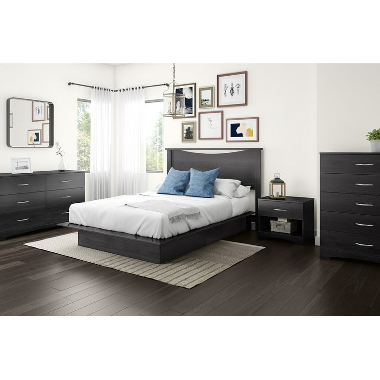 South Shore SoHo Storage Platform Bed with 2 Drawers Queen