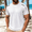 White, variant on Men's Cooling Ice Silk Tee Summer Mesh Short Sleeve Top Quick Dry Lightweight Breathable Athletic Performance Workout Shirt