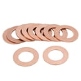 thumbnail image 2 of Unique Bargains 12mm Inner Dia Copper Crush Washers Flat Car Sealing Gaskets Plate Rings 10pcs, 2 of 3