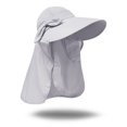 thumbnail image 4 of Chapeau Pare-Soleil UPF+50 pour Femmes à Rabat Détachable, Pliable, à Grand Bord, Protection UV, Masque Facial, 4 of 5