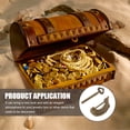 thumbnail image 3 of 1pc Mini Padlock Fish-shaped Locks Retro Box Lock Jewelry Boxes Padlock with Key, 3 of 9